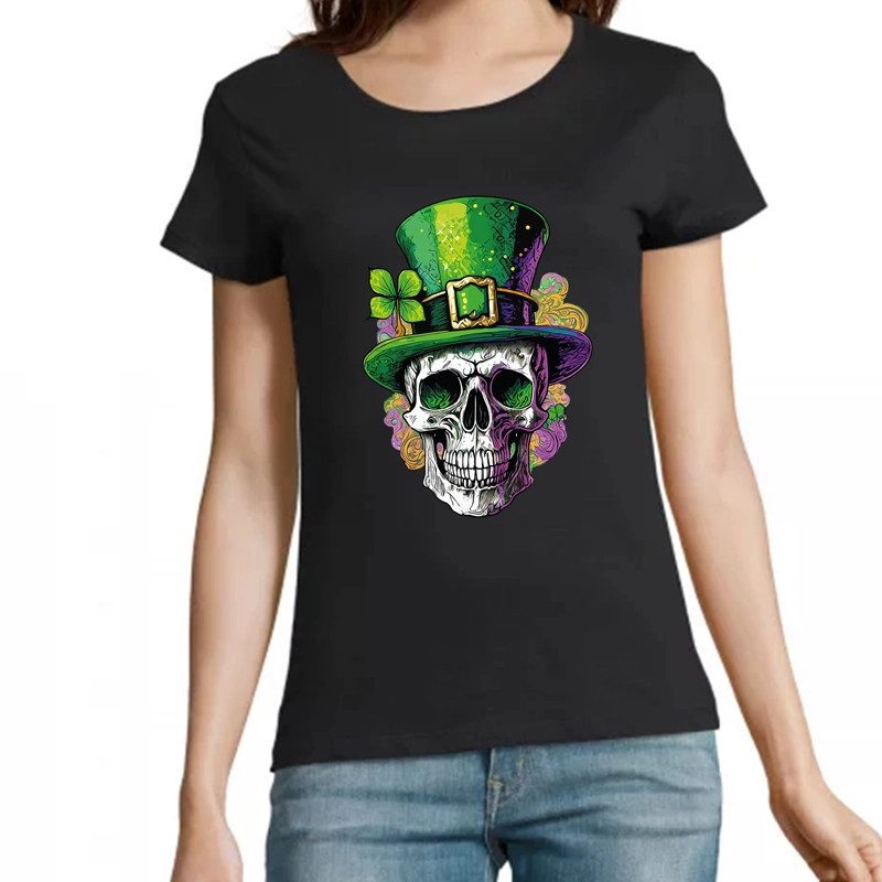 t shirt femme tete de mort saint patrick t shirt femme tete de mort saint patrick