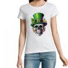 Tee-shirt tête de mort Saint Patrick pour femme | Atypics