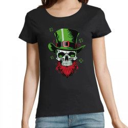 Tee-shirt Saint Patrick crane trèfles - pour femme - Atypics