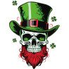 Tee-shirt Saint Patrick crane trèfles - pour femme - Atypics