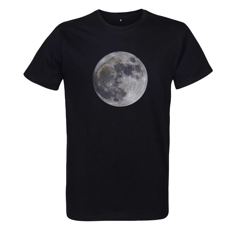t-shirt homme noir imprimé pleine lune t-shirt homme noir imprimé pleine lune