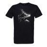 t-shirt homme noir imprimé montagne noire