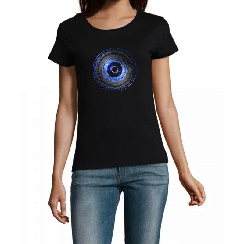 T Shirt vinyl bleu pour femme T Shirt vinyl bleu pour femme