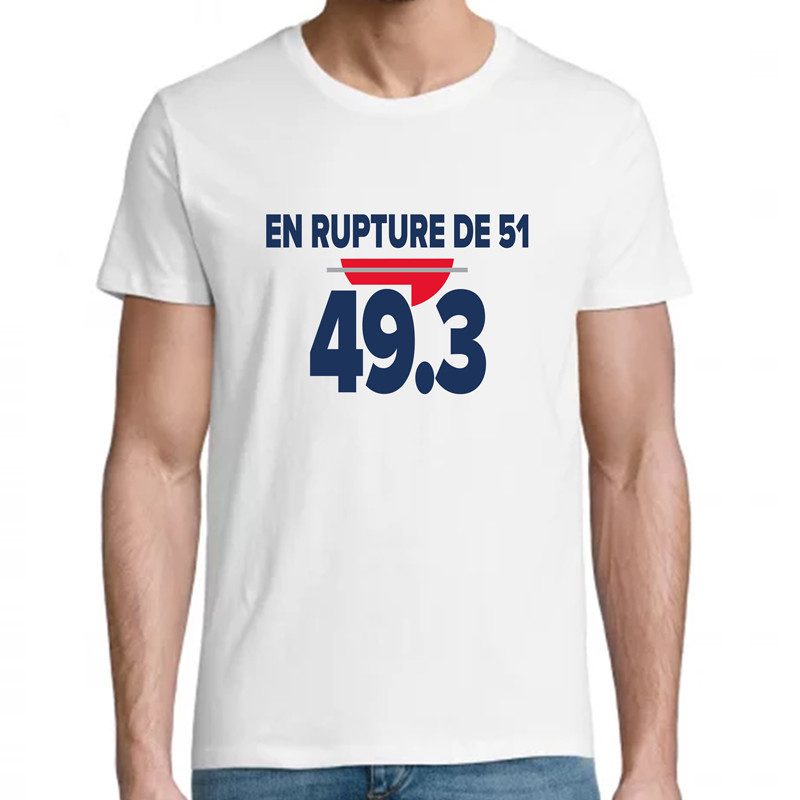 T-shirt 49.3 rupture 51 T-shirt 49.3 rupture 51