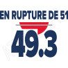 T Shirt 49.3 rupture 51 - pour femme