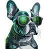 T-Shirt Bouledogue Matrix - pour femme