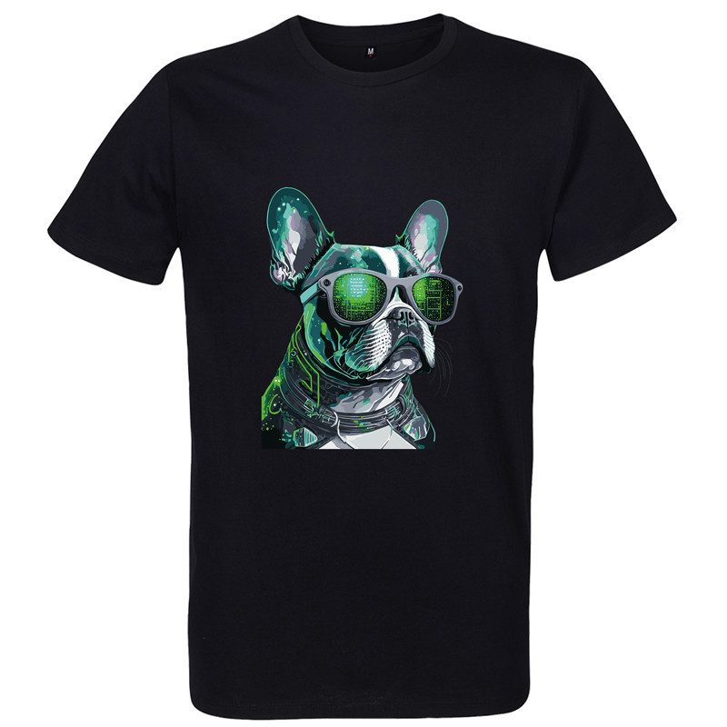 T Shirt Bouledogue Matrix - pour Homme T Shirt Bouledogue Matrix - pour Homme