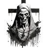 T Shirt Nonne Maléfique - pour femme