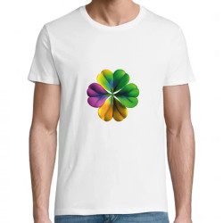 t shirt trefle homme