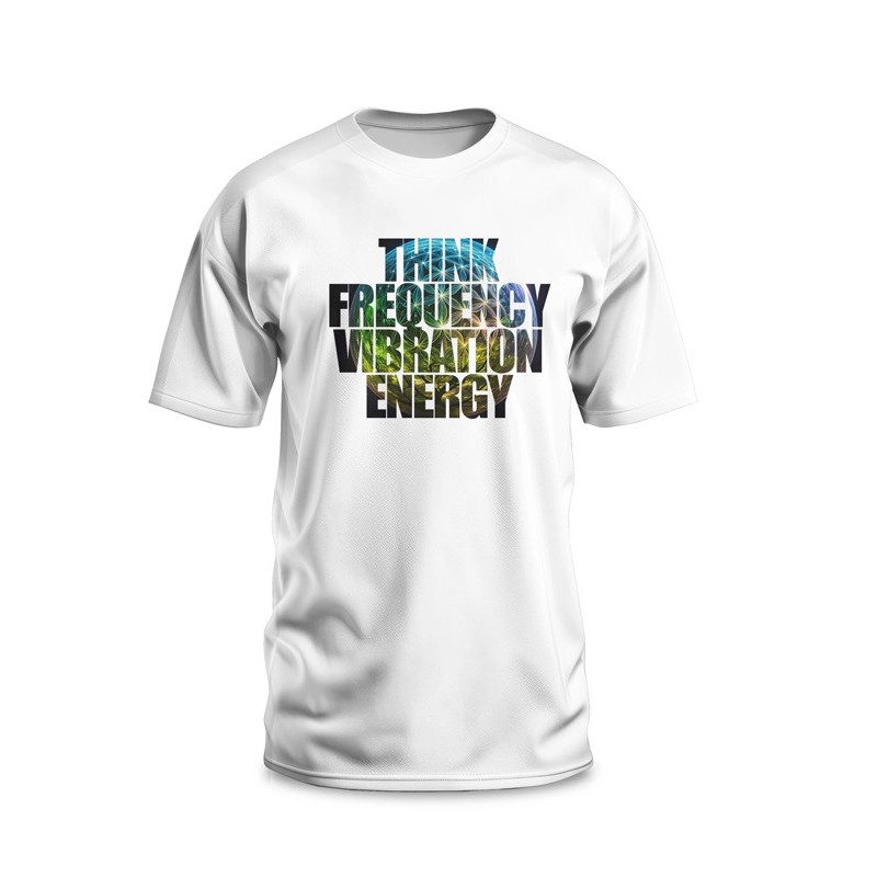 t-shirt citation tesla think frequency vibration energy t-shirt citation tesla think frequency vibration energy