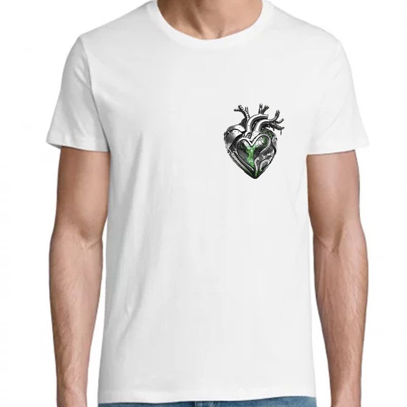 T Shirt coeur méca - pour Homme - Atypics T Shirt coeur méca - pour Homme - Atypics