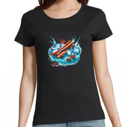 T Shirt Pastis pour femme