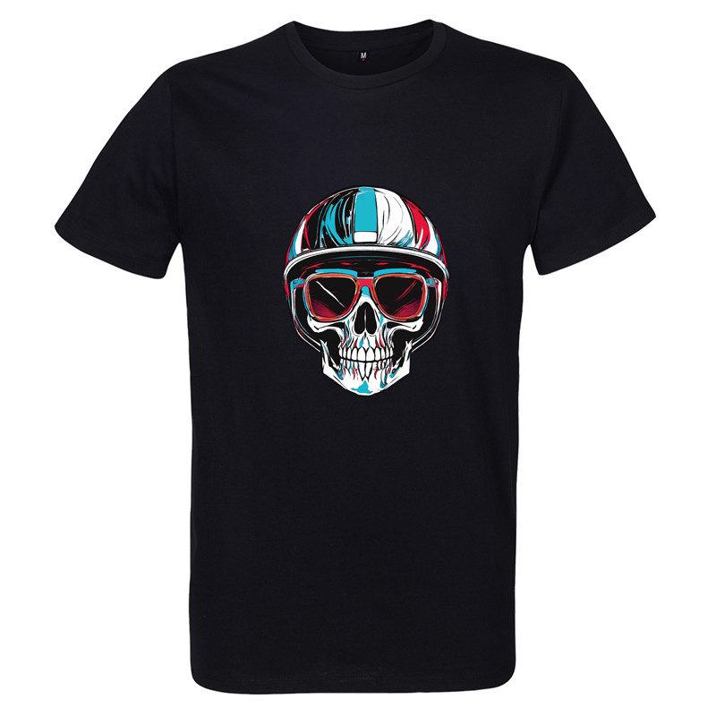T shirt noir imprimé Skull BIKER - pour Homme T shirt noir imprimé Skull BIKER - pour Homme