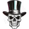 T Shirt Skull Top Hat pour femme
