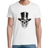 T Shirt Skull Top Hat - pour Homme - Atypics
