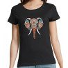 T Shirt éléphant- pour femme