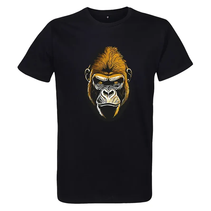 t-shirt homme noir imprimé gorille t-shirt homme noir imprimé gorille