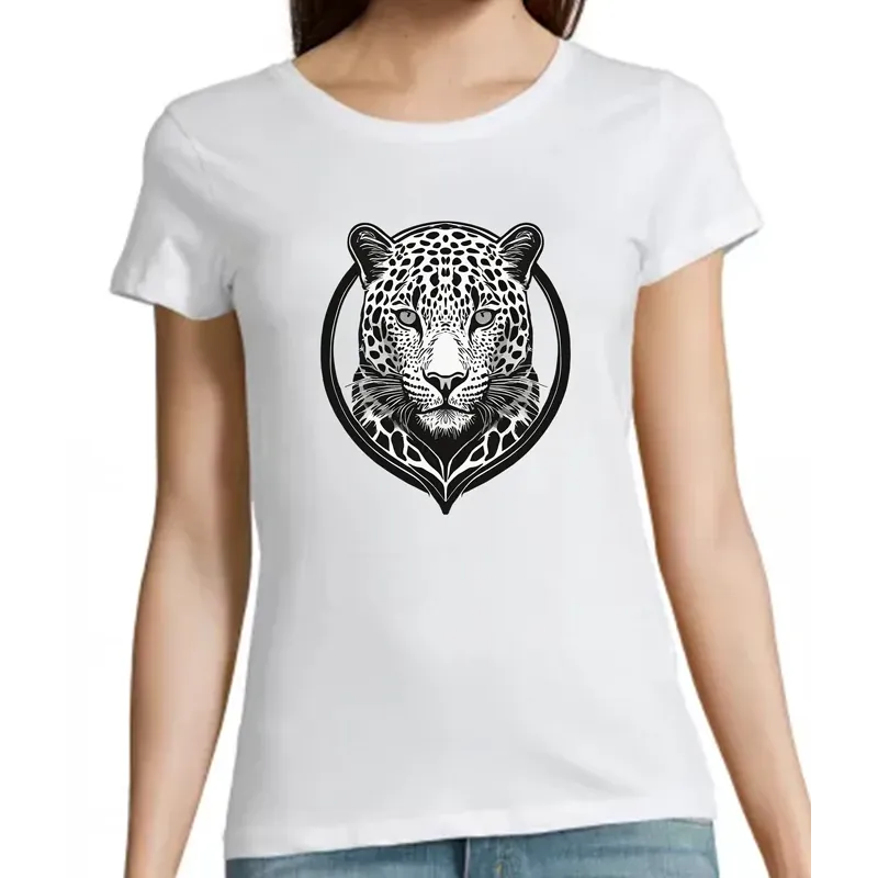 T Shirt léopard- pour femme T Shirt léopard- pour femme