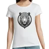 T Shirt léopard- pour femme