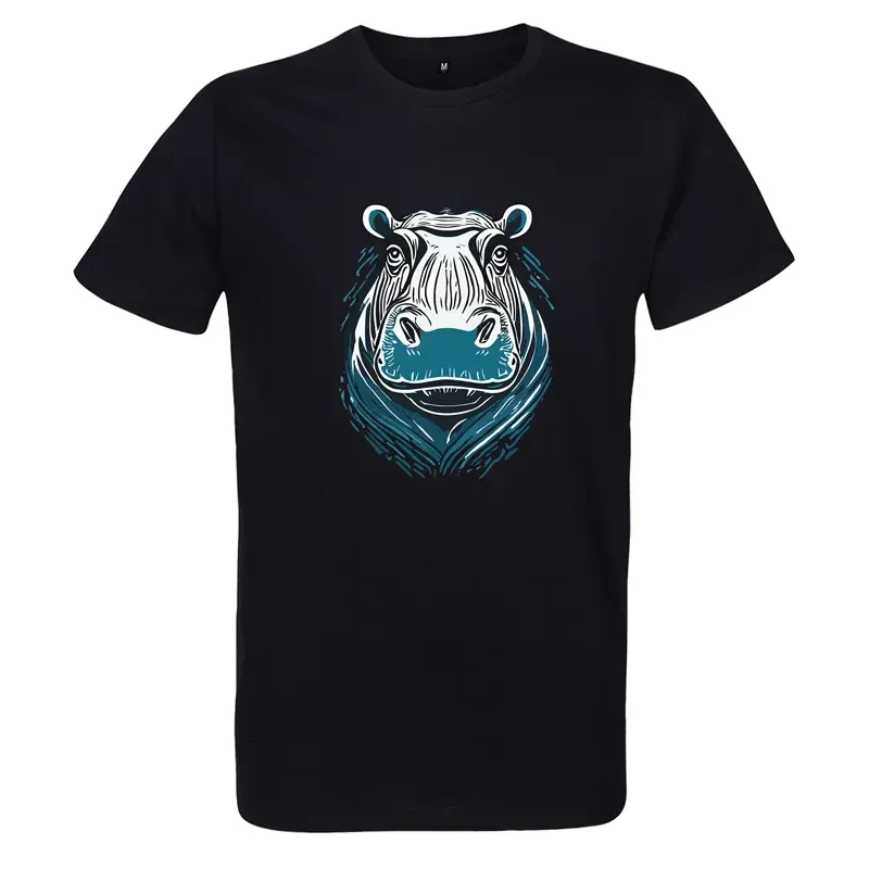 T Shirt hippopotame- pour Homme - Atypics T Shirt hippopotame- pour Homme - Atypics