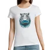 T Shirt hippopotame- pour femme