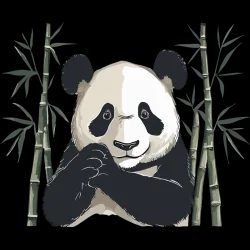 T Shirt panda - pour Homme - Atypics