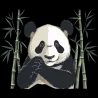 T Shirt panda - pour Homme - Atypics