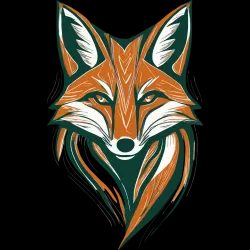 T Shirt renard - pour Homme - Atypics