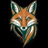 T Shirt renard - pour Homme - Atypics